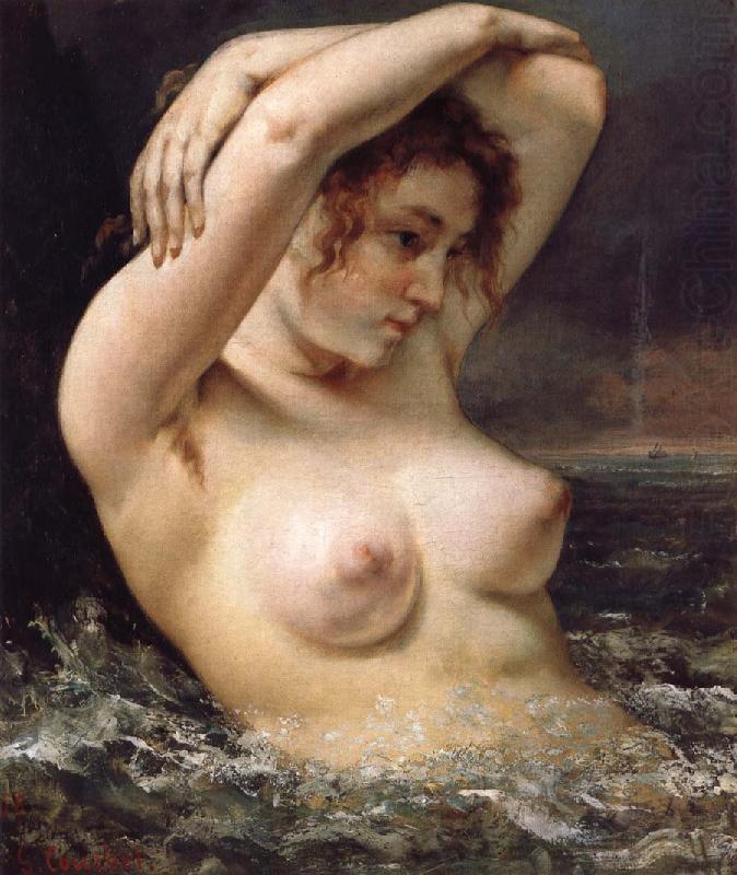 Gustave Courbet The Woman in the Waves oil painting picture